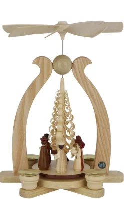 Müller Kleinkunst Weihnachtspyramiden*Weihnachtspyramide - Bogenpyramide Christi Geburt, 29 cm von