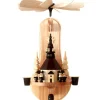 Spielwarenmacher Günther Weihnachtspyramiden*Weihnachtspyramide - Wandpyramide mit Seiffener Kirche, von