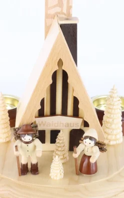 Legler Holz- und Drechslerwaren HODREWA Weihnachtspyramiden*Weihnachtspyramide &amp; Räucherpyramide Waldhaus von Legler