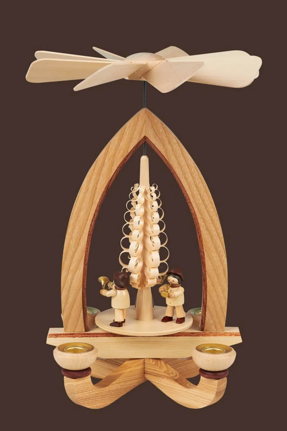 Heinz Lorenz Weihnachtspyramiden*Weihnachtspyramide Bläsertrio, 28 cm von