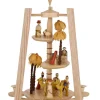 Richard Glässer GmbH Weihnachtspyramiden*Weihnachtspyramide Christi Geburt, 3 – stöckig, natur, 40 cm von Richard Glässer