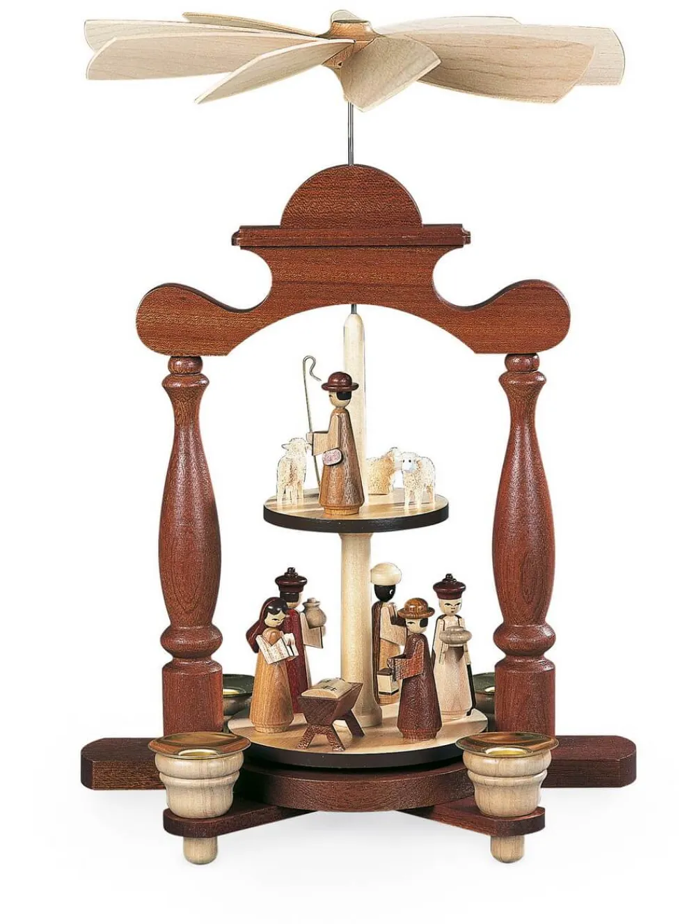 Müller Kleinkunst Weihnachtspyramiden*Weihnachtspyramide Christi Geburt, 32 cm von