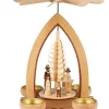 Heinz Lorenz Teelichtpyramiden | Weihnachtspyramiden*Weihnachtspyramide Christi Geburt für Teelichter, 28 cm von