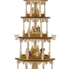 Richard Glässer GmbH Auslaufartikel*Weihnachtspyramide Christi Geburt, 4 – stöckig, 70 cm von Richard Glässer
