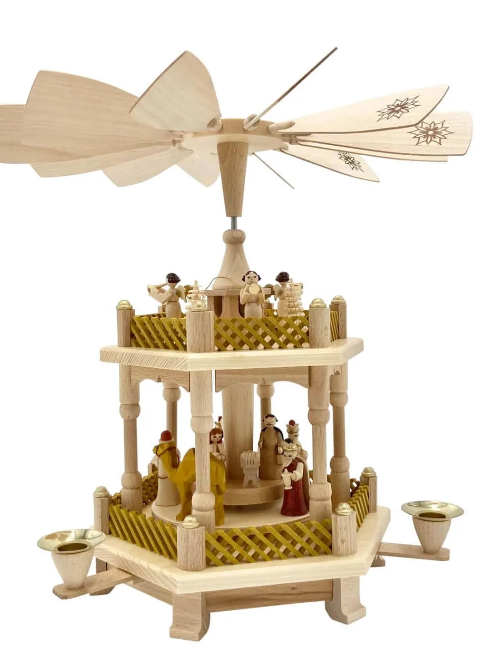 Richard Glässer GmbH Neuheiten | Weihnachtspyramiden*Weihnachtspyramide Christi Geburt, 2 – stöckig, 33 cm von Richard Glässer