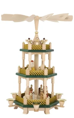 Richard Glässer GmbH Weihnachtspyramiden*Weihnachtspyramide Christi Geburt, natur, 40 cm von Richard Glässer