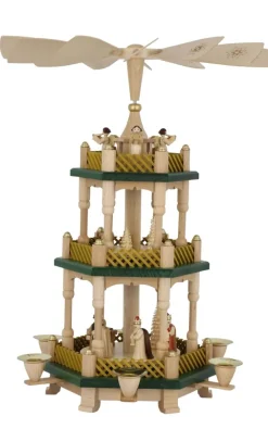 Richard Glässer GmbH Weihnachtspyramiden*Weihnachtspyramide Christi Geburt, natur, 40 cm von Richard Glässer
