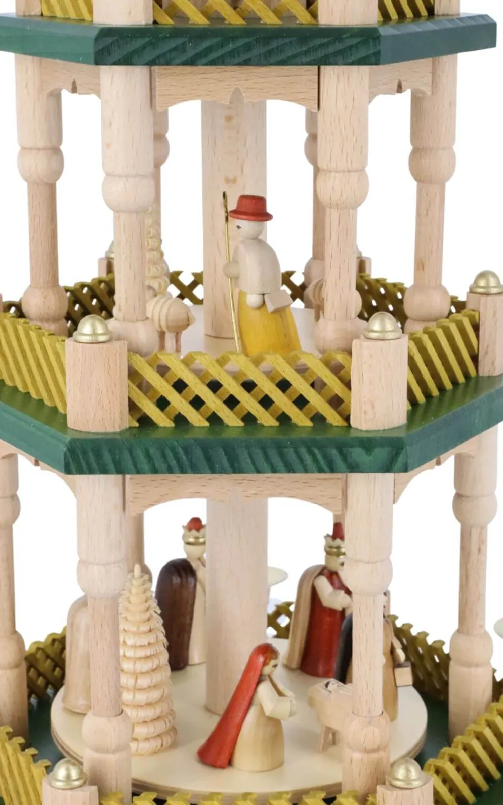 Richard Glässer GmbH Weihnachtspyramiden*Weihnachtspyramide Christi Geburt, natur, 40 cm von Richard Glässer