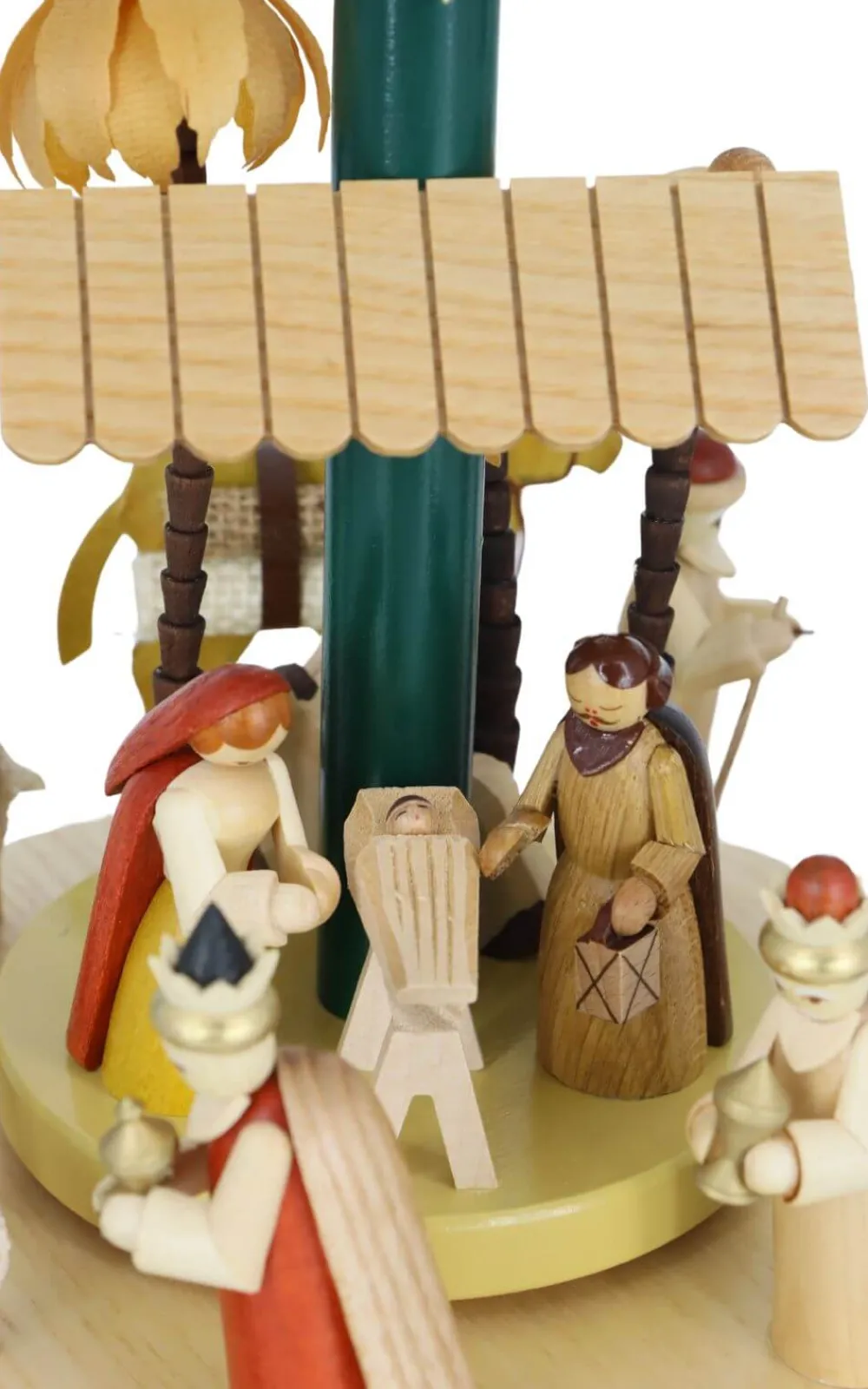 Richard Glässer GmbH Weihnachtspyramiden*Weihnachtspyramide Christi Geburt, grün, 40 cm von Richard Glässer