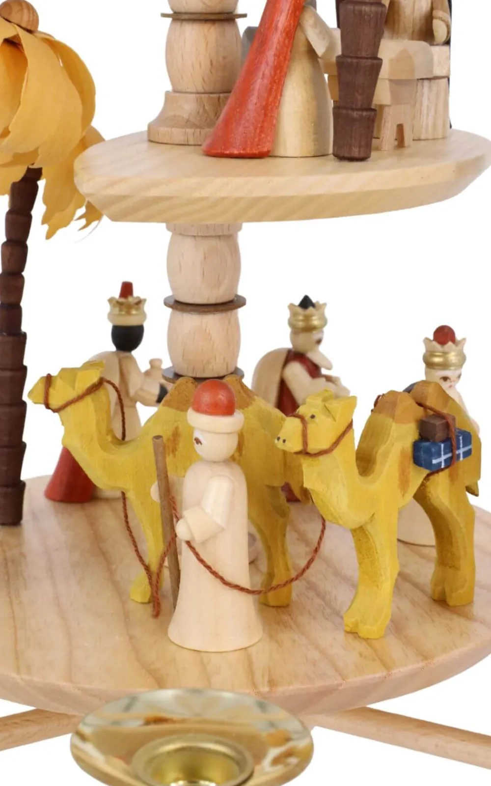 Richard Glässer GmbH Weihnachtspyramiden*Weihnachtspyramide Christi Geburt, 3 – stöckig, natur, 40 cm von Richard Glässer