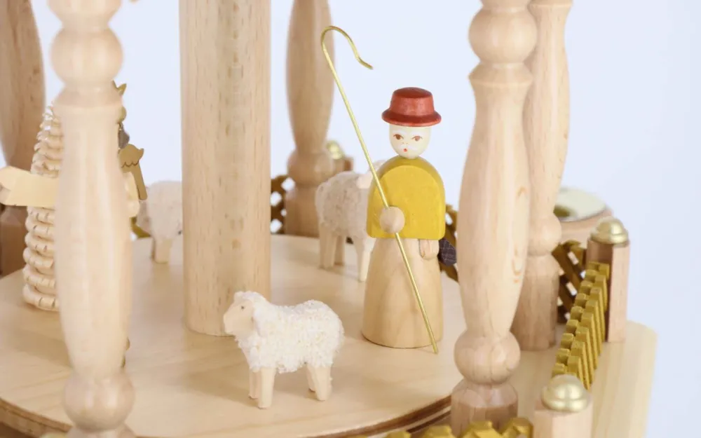 Richard Glässer GmbH Einzelstücke | Weihnachtspyramiden*Weihnachtspyramide Christi Geburt, , 4-stöckig von Richard Glässer