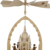 Richard Glässer GmbH Weihnachtspyramiden*Weihnachtspyramide Dresdner Frauenkirche mit Kurrende, 27 cm von Richard Glässer