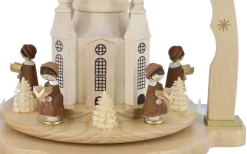 Richard Glässer GmbH Weihnachtspyramiden*Weihnachtspyramide Dresdner Frauenkirche mit Kurrende, 27 cm von Richard Glässer