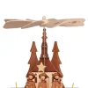 Christian Ulbricht Weihnachtspyramiden*Weihnachtspyramide für Teelichte mit Kurrende, 20 cm, von