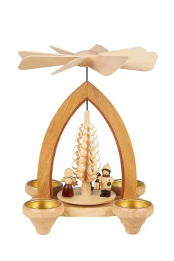Heinz Lorenz Teelichtpyramiden | Weihnachtspyramiden*Weihnachtspyramide für Teelichte Lampionkinder, 26 cm, von