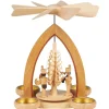 Heinz Lorenz Teelichtpyramiden*Weihnachtspyramide für Teelichte Bergleute, 26 cm von