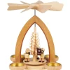 Heinz Lorenz Teelichtpyramiden | Weihnachtspyramiden*Weihnachtspyramide für Teelichte Bergmannszug, 26 cm von