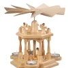 Albin Preißler Teelichtpyramiden | Weihnachtspyramiden*Weihnachtspyramide für Teelichte mit Heilige Familie, 29 cm, von
