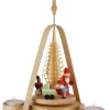 Richard Glässer GmbH Auslaufartikel | Weihnachtspyramiden*Weihnachtspyramide für Teelichte mit Bescherung, 28 cm von Richard Glässer