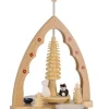 Richard Glässer GmbH Neuheiten | Auslaufartikel*Weihnachtspyramide für Teelichte mit Katzen, 20 cm von Richard Glässer
