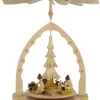 Richard Glässer GmbH Weihnachtspyramiden*Weihnachtspyramide für Teelichte mit Bescherung, 27 cm, von Richard Glässer
