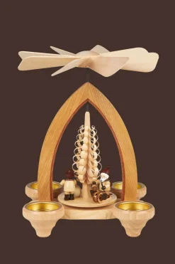 Heinz Lorenz Neuheiten | Teelichtpyramiden*Weihnachtspyramide für Teelichte Weihnachtsfreude, 26 cm von