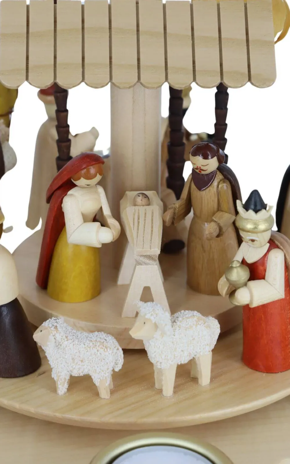 Richard Glässer GmbH Weihnachtspyramiden*Weihnachtspyramide für Teelichte, Christi Geburt, 40 cm, von Richard Glässer