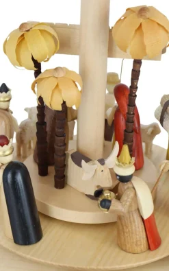 Richard Glässer GmbH Weihnachtspyramiden*Weihnachtspyramide für Teelichte, Christi Geburt, 40 cm, von Richard Glässer