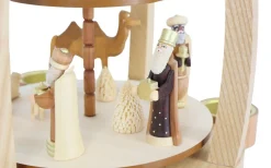 Knuth Neuber Weihnachtspyramiden*Weihnachtspyramide für Teelichte mit Krippe, 2 - stöckig von
