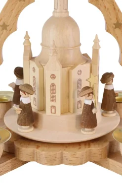 Richard Glässer GmbH Neuheiten | Weihnachtspyramiden*Weihnachtspyramide Frauenkirche Dresden, 20 cm von Richard Glässer