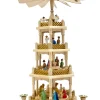 Richard Glässer GmbH Neuheiten | Bestseller*Weihnachtspyramide Heilige Geschichte, 4 – stöckig, 54 cm von Richard Glässer