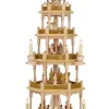 Richard Glässer GmbH Einzelstücke | Neuheiten*Weihnachtspyramide Heilige Geschichte, 5 - stöckig, elektrisch, 75 cm von Richard Glässer