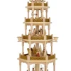 Richard Glässer GmbH Einzelstücke | Weihnachtspyramiden*Weihnachtspyramide Heilige Geschichte mit Spielwerk, 70 cm, von Richard Glässer