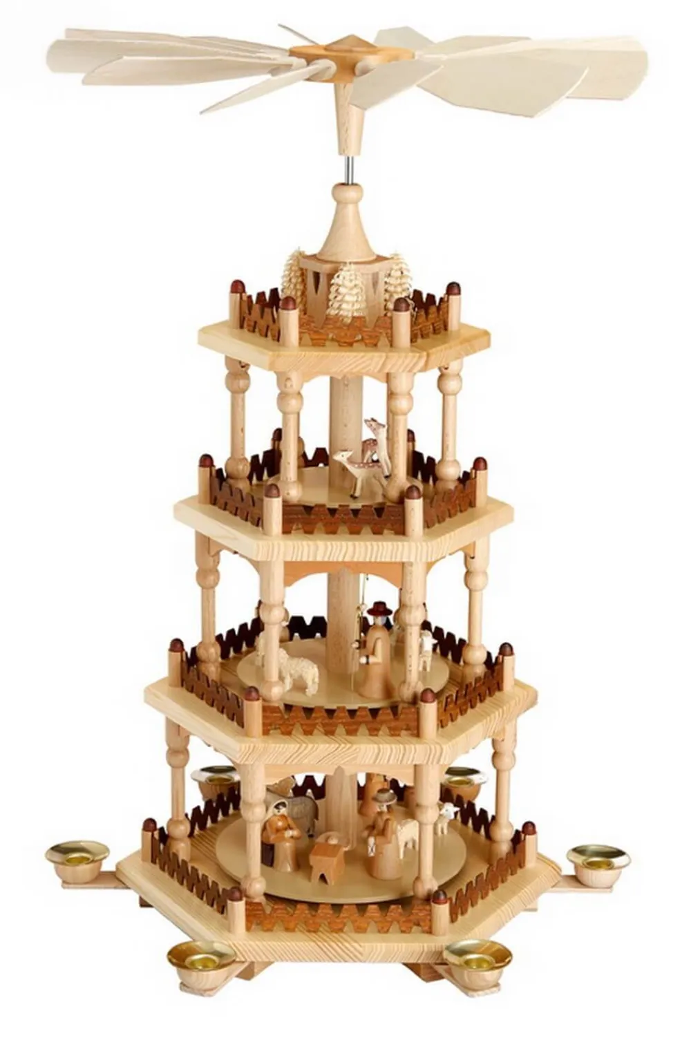 Theo Lorenz Bestseller | Weihnachtspyramiden*Weihnachtspyramide Heilige Familie, 4 - stöckig, 51 cm von