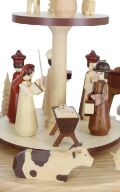 Müller Kleinkunst Weihnachtspyramiden*Weihnachtspyramide Heilige Geschichte, 34 cm von