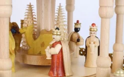 Richard Glässer GmbH Einzelstücke | Weihnachtspyramiden*Weihnachtspyramide Heilige Geschichte mit Spielwerk, 70 cm, von Richard Glässer