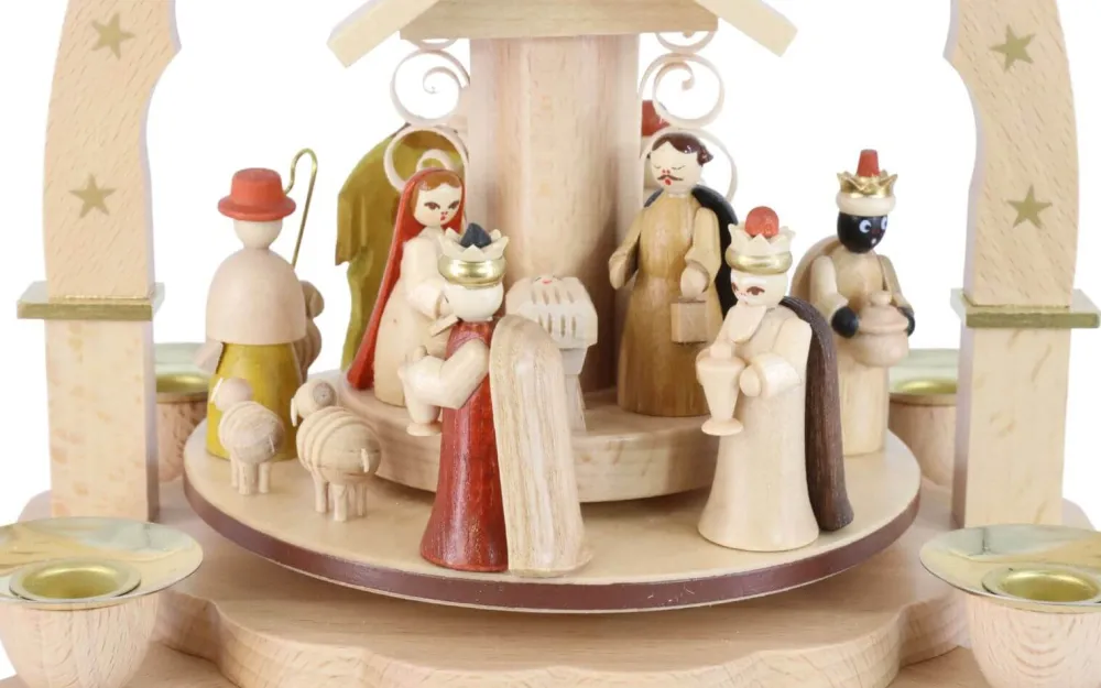 Richard Glässer GmbH Neuheiten | Weihnachtspyramiden*Weihnachtspyramide Heilige Geschichte, 27 cm von Richard Glässer