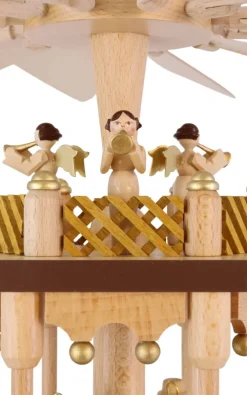 Richard Glässer GmbH Neuheiten | Weihnachtspyramiden*Weihnachtspyramide Heilige Geschichte, 3 – stöckig, 38 cm von Richard Glässer