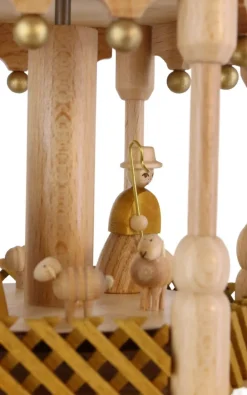 Richard Glässer GmbH Neuheiten | Weihnachtspyramiden*Weihnachtspyramide Heilige Geschichte, 3 – stöckig, 38 cm von Richard Glässer