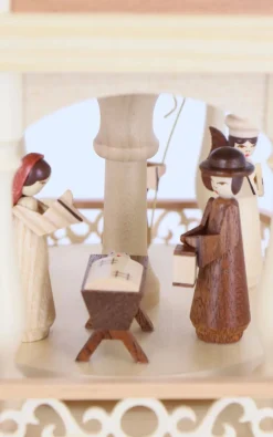 Müller Kleinkunst Einzelstücke | Neuheiten*Weihnachtspyramide Heilige Geschichte, 3 - stöckig, 55 cm von