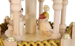 Richard Glässer GmbH Einzelstücke | Weihnachtspyramiden*Weihnachtspyramide Heilige Geschichte mit Spielwerk, 70 cm, von Richard Glässer