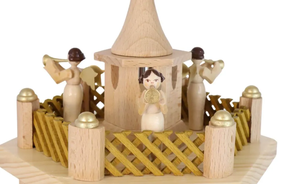 Richard Glässer GmbH Einzelstücke | Weihnachtspyramiden*Weihnachtspyramide Heilige Geschichte mit Spielwerk, 70 cm, von Richard Glässer