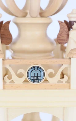 Müller Kleinkunst Einzelstücke | Neuheiten*Weihnachtspyramide Heilige Geschichte, 3 - stöckig, 55 cm von