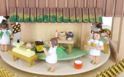 Richard Glässer GmbH Auslaufartikel | Einzelstücke*Weihnachtspyramide mit Adventshaus und Engelsbäckerei, 53 cm von Richard Glässer