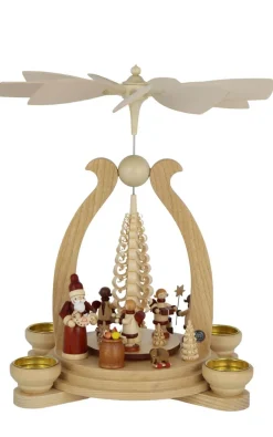 Müller Kleinkunst Weihnachtspyramiden*Weihnachtspyramide mit Bescherung, 34 cm von