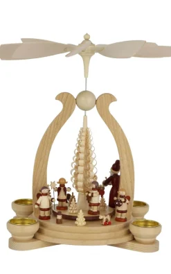 Müller Kleinkunst Weihnachtspyramiden*Weihnachtspyramide mit Bescherung, 34 cm von