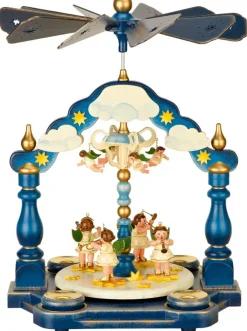 Hubrig Volkskunst Weihnachtspyramiden*Weihnachtspyramide mit Engelorchester 35 cm, von