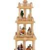 Richard Glässer GmbH Einzelstücke | Weihnachtspyramiden*Weihnachtspyramide mit Erzgebirgsmotiven, 54 cm, 3 - stöckig von Richard Glässer