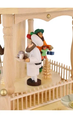 Richard Glässer GmbH Einzelstücke | Weihnachtspyramiden*Weihnachtspyramide mit Erzgebirgsmotiven, 54 cm, 3 - stöckig von Richard Glässer