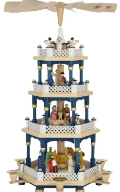 Richard Glässer GmbH Neuheiten*Weihnachtspyramide mit Heiliger Familie, , 54 cm von Richard Glässer